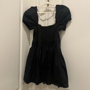 BRAND NEW!! Zara Elegant Black Dress with Puff Sleeves